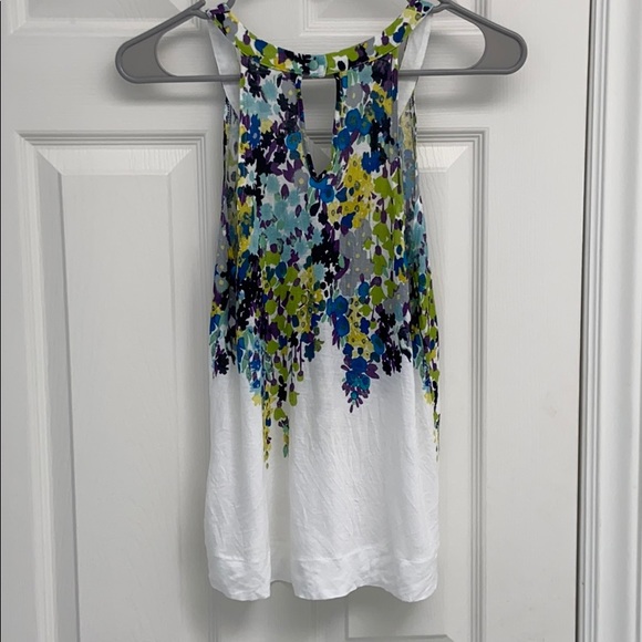 American Eagle floral tank | keyhole back - Picture 3 of 6